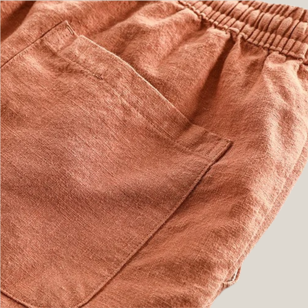 Viventi | Men's Casual Linen Shorts