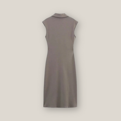 Viventi | Women's Elegant Midi Sleeveless Dress