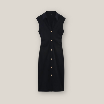 Viventi | Women's Elegant Midi Sleeveless Dress